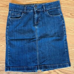 Old Navy Dark Blue Denim Pencil Skirt